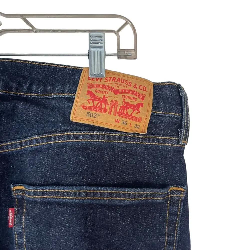 Levi's‎ NWOT 501 Men's Size W 36 X L 32 Dark Wash Straight Jeans